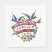 Forever Love Napkins Servet (Voorkant)