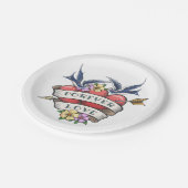 Forever Love Paper-Borden Papieren Bordje (Gekanteld)