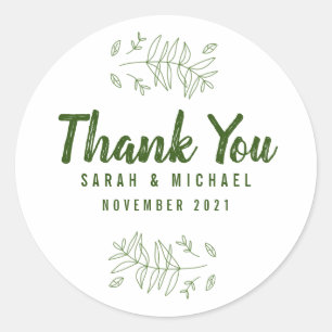 Forever Love Plant Leaf Sticker