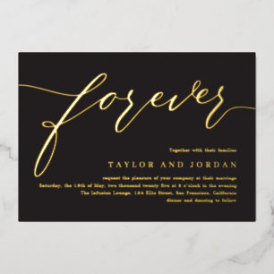 Forever Love Real Folie Wedding Invitation Folie I Folie Uitnodiging