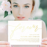 Forever Love Real Folie Wedding Invitation Folie Uitnodiging<br><div class="desc">Viel de afstuderen in je leven in stijl! Ontworpen door: Berry Berry Sweet (www.berryberrysweet.com) Bezoek onze website voor moderne en stijlvolle uitnodigingen,  aankondigingen en persoonlijke cadeaus.</div>
