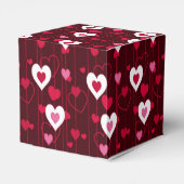 Forever Love Red Hearts Bedankdoosjes (Achterkant)