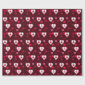 Forever Love Red Hearts Cadeaupapier