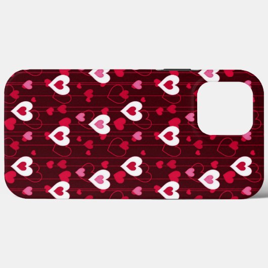 Forever Love Red Hearts Case-Mate iPhone Case (Achterkant (horizontaal))