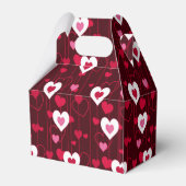 Forever Love Red Hearts Gable Bedankdoosjes (Achterkant)