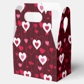 Forever Love Red Hearts Gable Bedankdoosjes (Geopend)