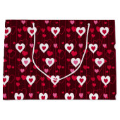Forever Love Red Hearts Groot Cadeauzakje (Voorkant)