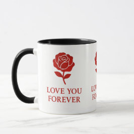 Forever Love Rose Graphic Creating Warm Valentine  Mok