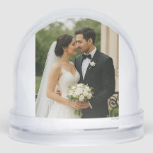 Forever Love Snow Wereldbol – Gepersonaliseerd Jub