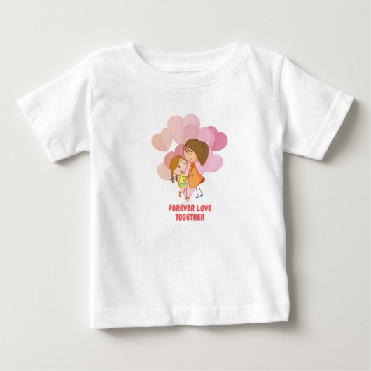 Forever Love Together - Baby T-Shirt Design (Voorkant)