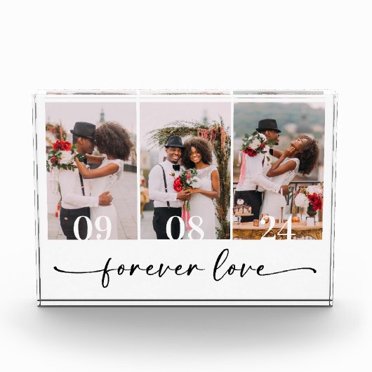 Forever Love Trouwfoto's Keepsake Fotoblokken (Voorkant)