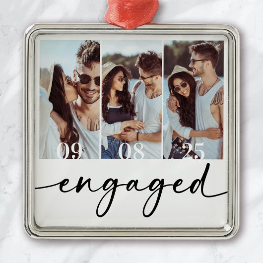 Forever Love Trouwfoto's Keepsake Metalen Ornament