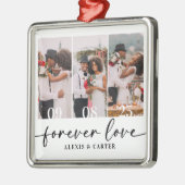 Forever Love Trouwfoto's Keepsake Metalen Ornament (Links)