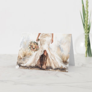 Forever Love voor de laarzen en de Heart Bride Kaart