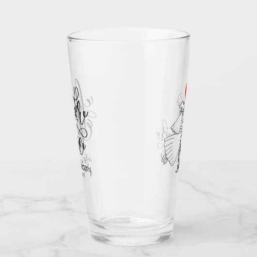 Forever Love Wedding Glass Glas (Rechts)