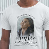 Forever Loved Auntie | Foto Memorial T-Shirt