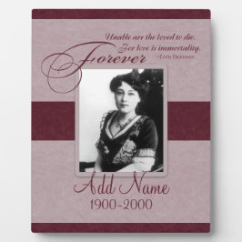Forever Loved Custom Memorial Fotoplaat