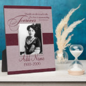 Forever Loved Custom Memorial Fotoplaat (Zijkant)