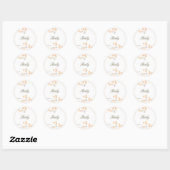 Forever Loved Envelope Seal-perzik Ronde Sticker (Vel)
