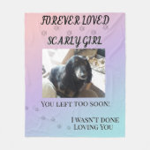 Forever Loved Gradient Memorial Fleece Deken (Voorkant)