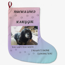 Forever Loved Holiday Pawprints Tribute Grote Kerstsok