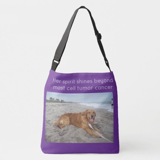 Forever Loved Mast Cell Tumor Tribute Crossbody Tas (Achterkant)