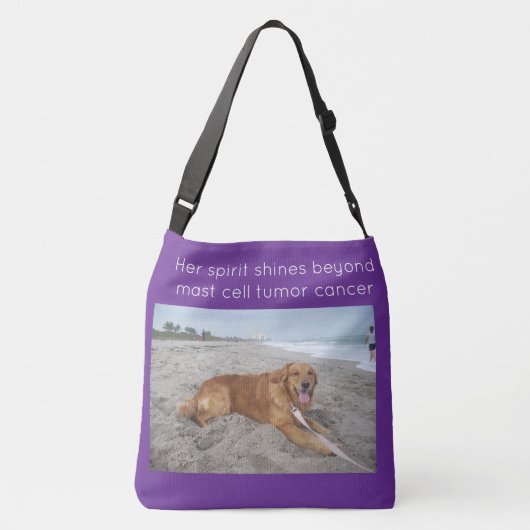 Forever Loved Mast Cell Tumor Tribute Crossbody Tas (Achterkant)