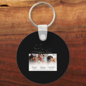 Forever Loved Memorial 3 Photo Memorial  Sleutelhanger (Voorkant)