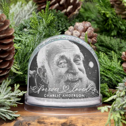 Forever Loved Modern Calligraphy Script 2 Foto Sneeuwbol (Winter)