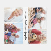 Forever Loved Never Forgotten 4 Fotomonument Fleece Deken (Voorkant (Horizontaal))