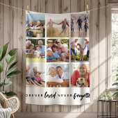 Forever Loved Never Forgotten 9 Foto's Fleece Deken