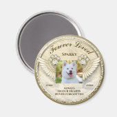 Forever Loved Paw Wings Design Magneet (Voorkant / Achterkant)