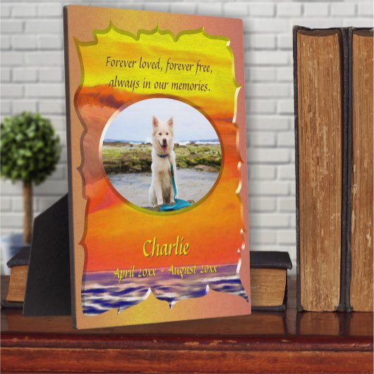 Forever Loved Pet Memorial 2443 Fotoplaat