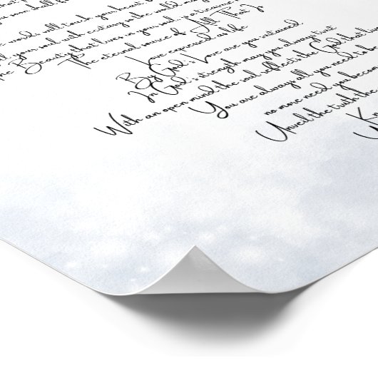 Forever Loved Platinum Poster (Hoek)