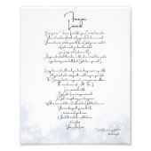 Forever Loved Soft Grey Foto Afdruk (Voorkant)