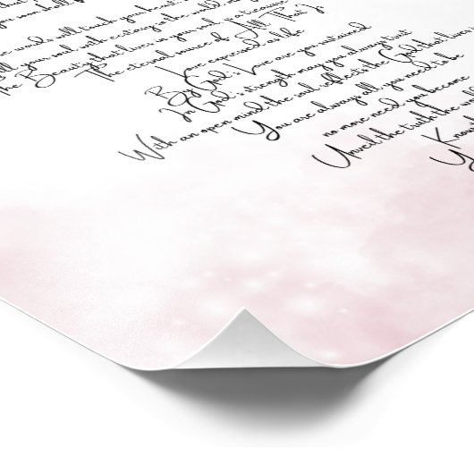 Forever Loved Soft Pink Foto Afdruk (Hoek)