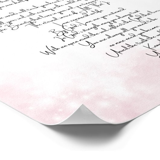 Forever Loved Soft Pink Poster (Hoek)