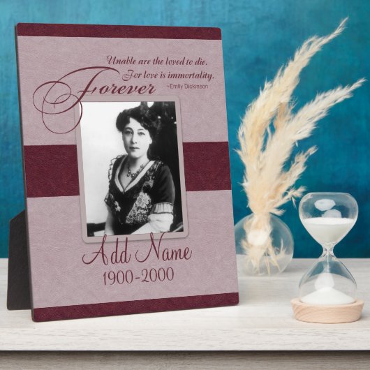 Forever Loving Custom Memorial Fotoplaat (Zijkant)