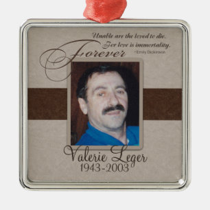 Forever Loving Custom Memorial Metalen Ornament