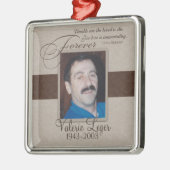 Forever Loving Custom Memorial Metalen Ornament (Links)