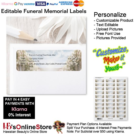 Forever Loving You From Afar Funeral Memorial  Etiket