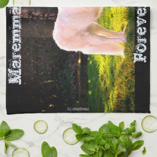 Forever Loyal Maremma Theedoek (Gevouwen)