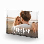 Forever Manuscript Bekleding Persoonlijke Couples Fotoblokken (Rechts)