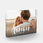 Forever Manuscript Bekleding Persoonlijke Couples Fotoblokken (Links)