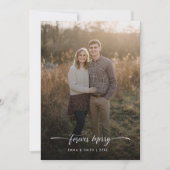 Forever Merry First Christmas Newlywed Cute Photo Feestdagenkaart (Voorkant)