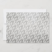 Forever Merry Silver Pas getrouwd Wedding Photo Feestdagenkaart (Achterkant)