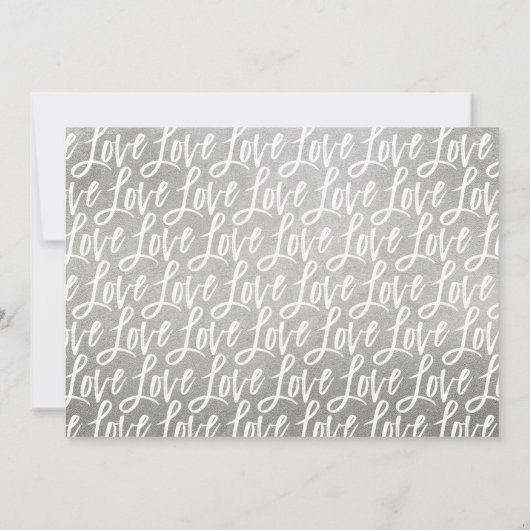 Forever Merry Silver Pas getrouwd Wedding Photo Feestdagenkaart (Achterkant)