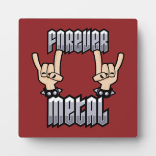 Forever Metal Heavy Metal Devil Horns Handbordjes Fotoplaat