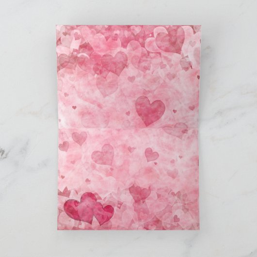 Forever Mine Elegant Hearts Kaart (Binnen)