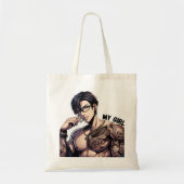 Forever Mine - Hot Anime getatoeëerd Man Canvas ta Tote Bag (Voorkant)